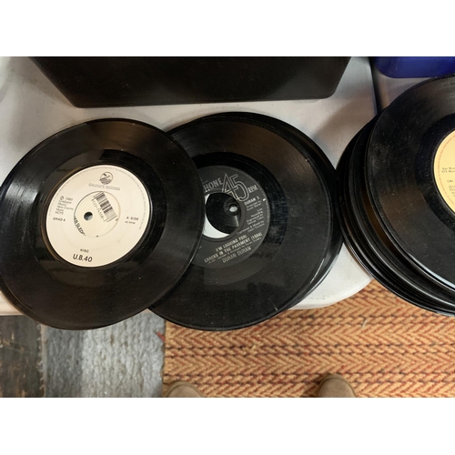 161 - A LARGE QUANTITY OF 60'S, 70'S, AND 80'S SINGLES