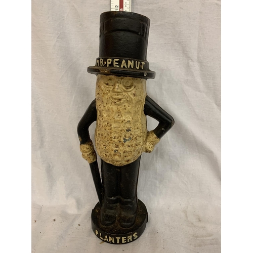 163 - A CAST 'MR PEANUT' MONEY BOX