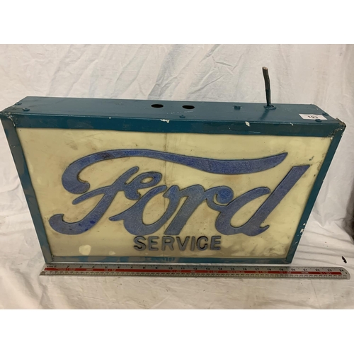 193 - A 'FORD' ILLUMINATED LIGHT BOX SIGN