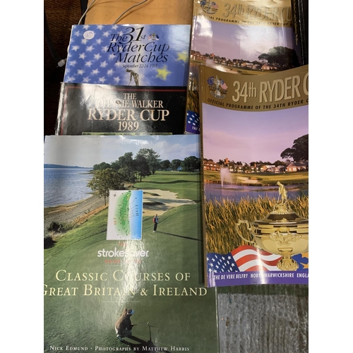 230 - VARIOUS RYDER CUP GOLF BOOKS