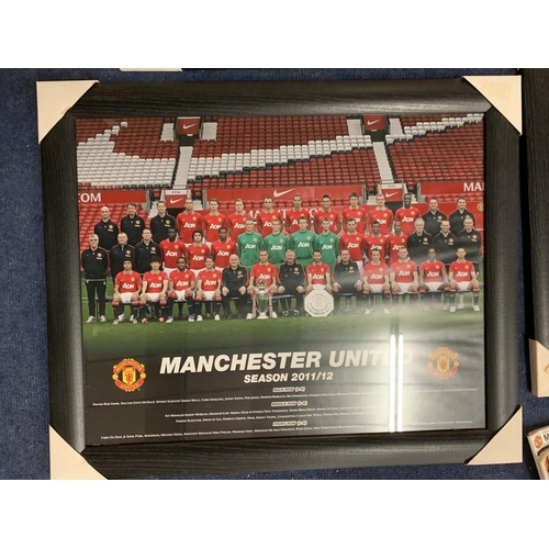 241 - A LARGE QUANTITY OF MANCHESTER UNITED MEMORABILIA TO INCLUDE FRAMED PICTURES, FIRST REVIEWS, WEMBLY ... 