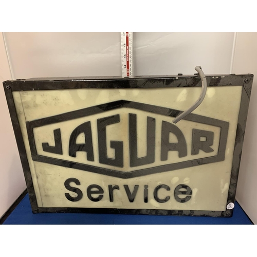 264 - A JAGUAR SERVICE ILLUMINATED LIGHT BOX SIGN