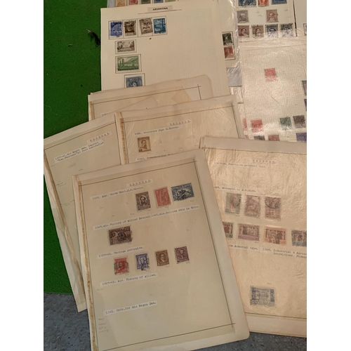 274 - A LARGE COLLECTION OF STAMPS FROM AROUND THE WORLD