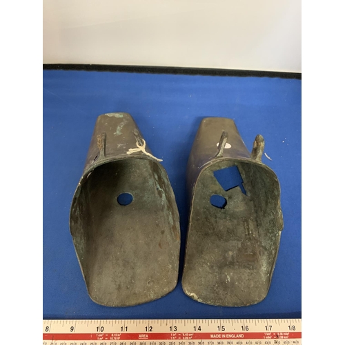 285 - A PAIR OF 18TH CENTURY MIDDLE EASTERN STIRRUPS