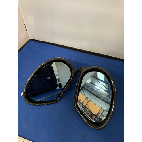 287 - A PAIR OF SUBARU GC 7/8 SIDE MIRRORS CARBON FIBRE