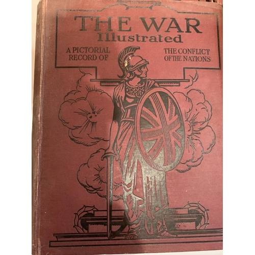 290 - EIGHT VINTAGE BOOKS OF 'THE WAR ILLUSTRATED'