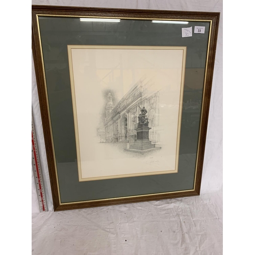 33 - A LIMITED EDITION GELDART PRINT 80/250 PENCIL SIGNED TO THE LOWER RH CORNER