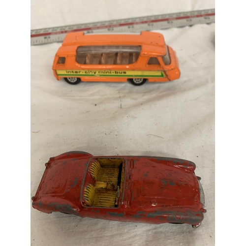 41 - A COLLECTION OF FIVE VINTAGE TOY CARS