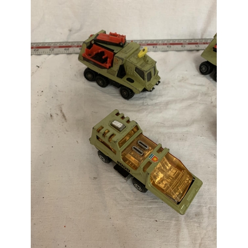 43 - FOUR VINTAGE CORGI AND DINKY CARS