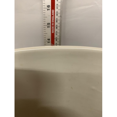 441 - A VERY LARGE WHITE MIXING JUG