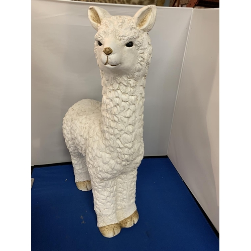 448 - A LARGE WHITE MODEL OF LLAMA