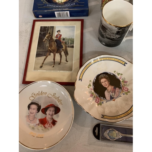 497 - A LARGE COLLECTION OF ROYALTY MEMORABILIA TO INCLUDE MUGS,PLATES, PICTURES AND A BOOK