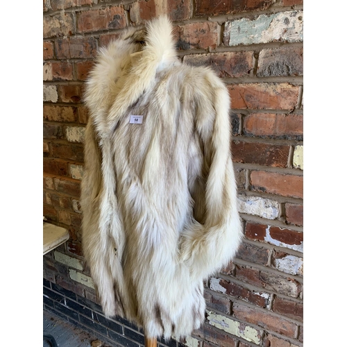 58 - A VINTAGE FOX FUR JACKET