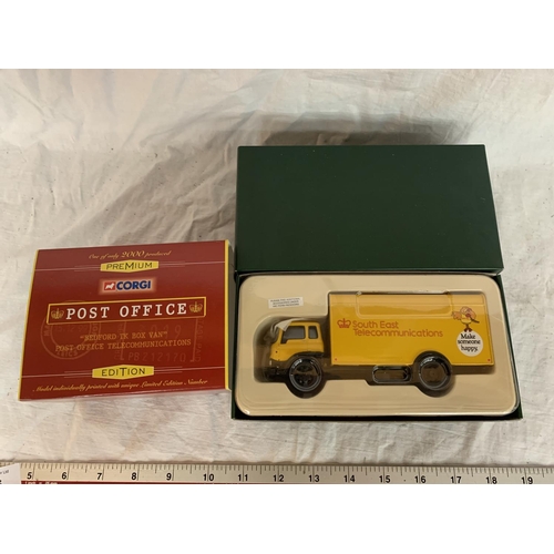 63 - A LIMITED EDITION OF 2000 CORGI BEDFORD TK BOX VAN 