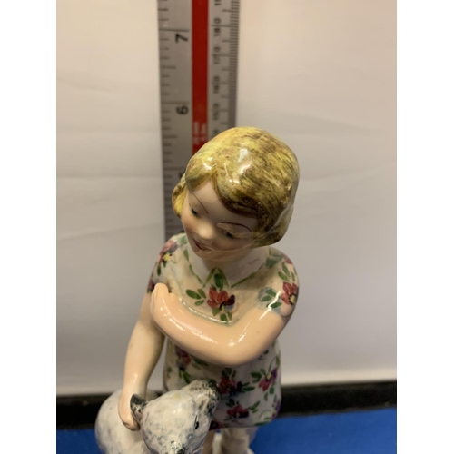 671 - A MYOTT GOLDSCHEIDER GIRL WITH LAMB FIGURE