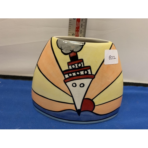 682 - A LORNA BAILEY VASE 'CRUISE'