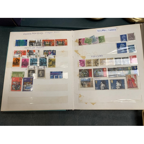 73 - A LARGE QUANTITY OF STAMPS AND ALBUMS FROM AROUND THE WORLD