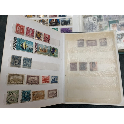 73 - A LARGE QUANTITY OF STAMPS AND ALBUMS FROM AROUND THE WORLD