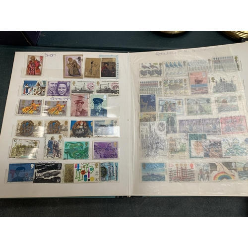 73 - A LARGE QUANTITY OF STAMPS AND ALBUMS FROM AROUND THE WORLD