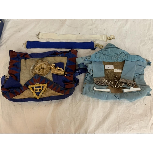 84 - TWO MASONIC ITEMS AND VARIOUS PICTURES