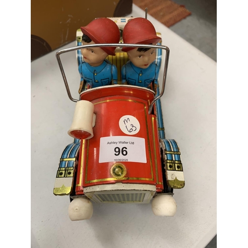 96 - A 1960'S BATTERY OPERATED FIRE CHIEF MODEL (NOT WORKING)