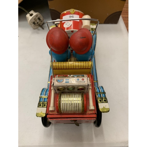 96 - A 1960'S BATTERY OPERATED FIRE CHIEF MODEL (NOT WORKING)