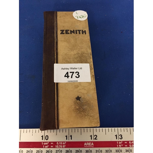 473 - A 'ZENITH' WATCHBOX