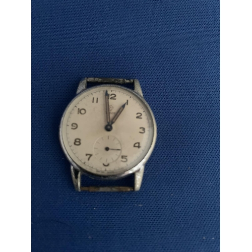 525 - GENTS VINTAGE TUDOR STAINLESS STEEL MANUAL WRIST WATCH WITH SUBSIDIARY DIAL - (WINDER MISSING) A/F 
... 