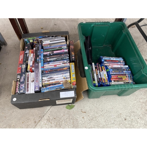 1415 - A LARGE QUANTITY OF DVDS, CDS AND VIDEOS