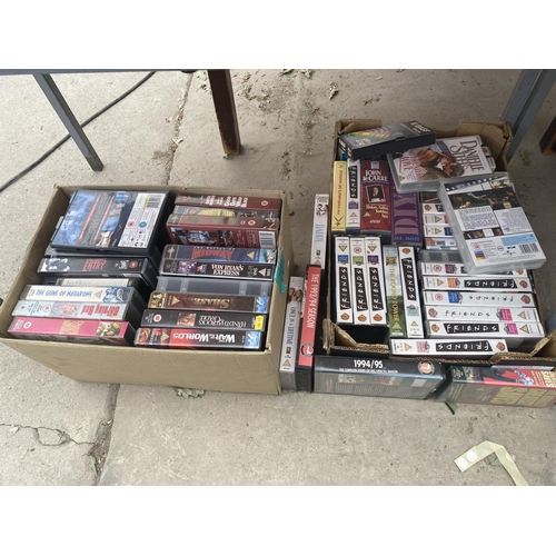 1416 - A LARGE QUANTITY OF DVDS, CDS AND VIDEOS