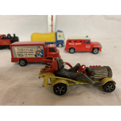 39 - SEVEN VARIOUS TOY CARS AND BOATS