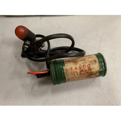 236 - VINTAGE EASCO LIFE JACKET LIGHT