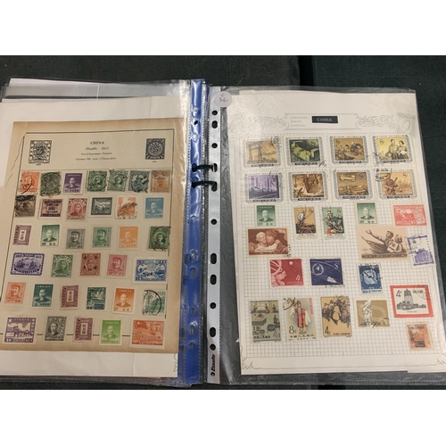 284 - A QUANTITY OF CHINESE STAMPS