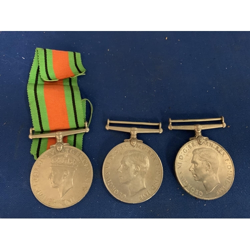 832 - THREE WW2 MEDALS