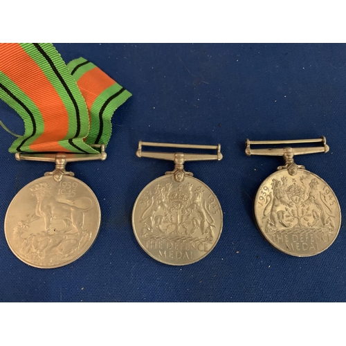 832 - THREE WW2 MEDALS