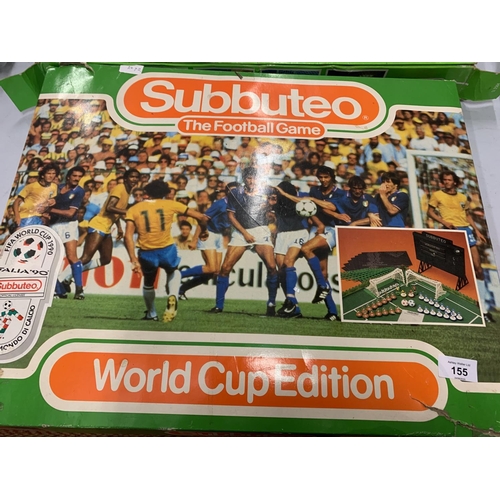 155 - TWO SUBBUTEO FOOTBALL GAMES