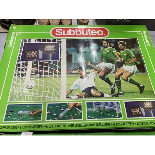 155 - TWO SUBBUTEO FOOTBALL GAMES