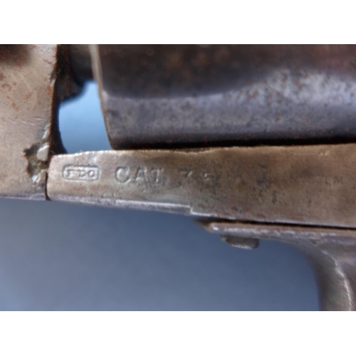 325 - A BELGIUM MADE 'COLT' 35 CALIBRE FIVE SHOT PERCUSSION CAP REVOLVER - 9.5 CM BARREL