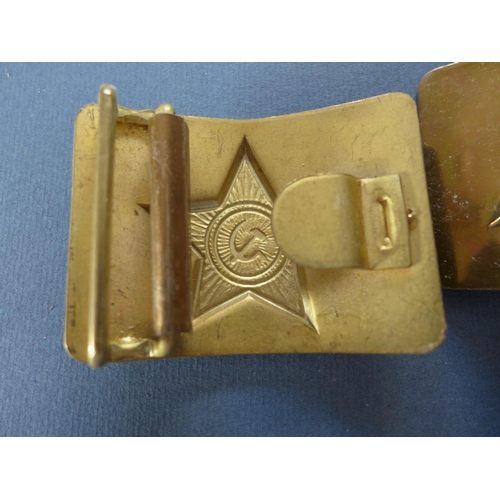 343 - TWO SOVIET BUCKLES