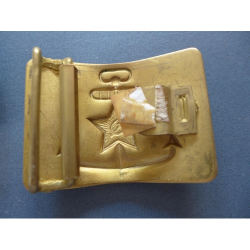 343 - TWO SOVIET BUCKLES