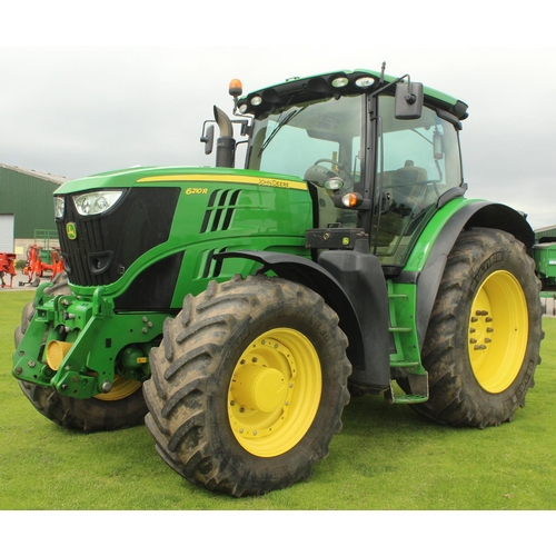 81 - A JOHN DEERE 6120R AUTO POWER AND AUTO TRACK READY WITH FRONT LINKAGE, 50K GEARBOX, 3747 HOURS AND R... 