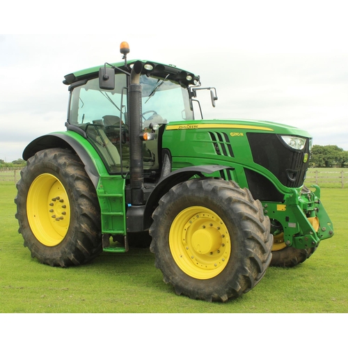 81 - A JOHN DEERE 6120R AUTO POWER AND AUTO TRACK READY WITH FRONT LINKAGE, 50K GEARBOX, 3747 HOURS AND R... 