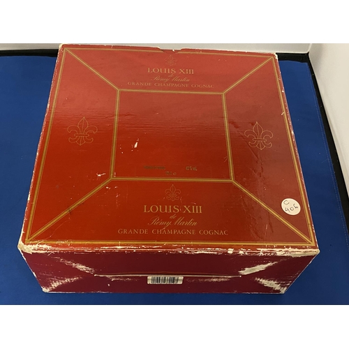 251 - A LOUIS XIII REMY MARTIN GRAND CHAMPAGNE COGNAC IN ORIGINAL BOX WITH DOCUMENTATION AND ORIGINAL INVO... 