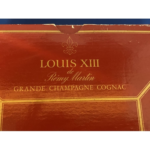 251 - A LOUIS XIII REMY MARTIN GRAND CHAMPAGNE COGNAC IN ORIGINAL BOX WITH DOCUMENTATION AND ORIGINAL INVO... 