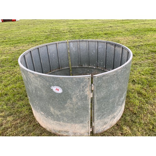 26 - SHEEP FEED RING WITH G.I.SHEETED SIDES