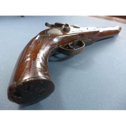 388 - A PERCUSSION CAP PISTOL - 22 CM BARREL