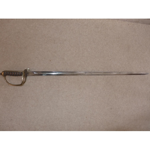 396 - A ROYAL ARTILLERY SWORD BY H H SHEFFIELD - 89 CM BLADE