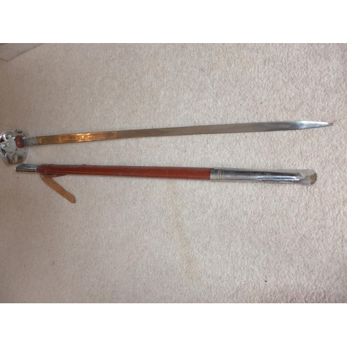 397 - AN EASTERN ARMY SWORD - 84 CM BLADE