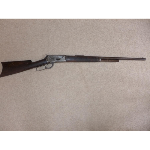 399 - A WINCHESTER MODEL 1886 38-58 CALIBRE (OBSOLETE) LEVER ACTION RIFLE - 65 CM BARREL