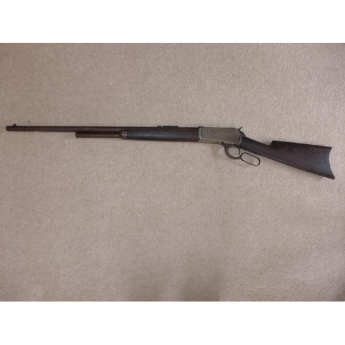 399 - A WINCHESTER MODEL 1886 38-58 CALIBRE (OBSOLETE) LEVER ACTION RIFLE - 65 CM BARREL